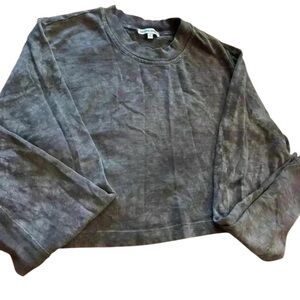 Cotton On Women’s Khaki Tye Dye Long Sleeve Crop small